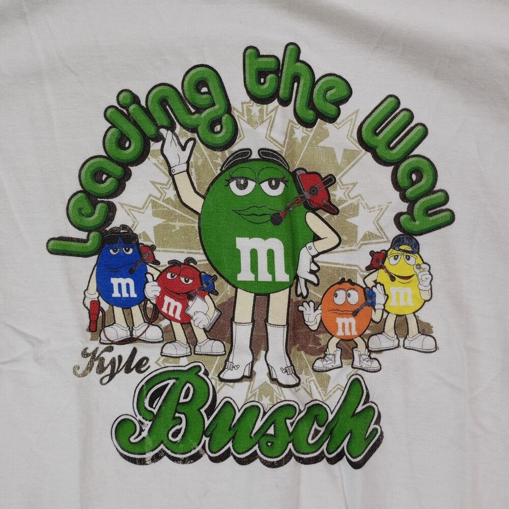 Chase‎ Authentics Kyle Busch Leading The Way M&Ms 2011 Y2K Size Medium